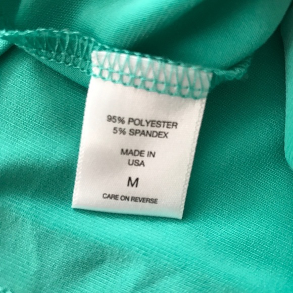 New York & Company Teal Sleeveless Top - Picture 4 of 5